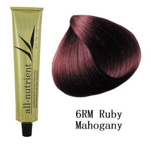 All-Nutrient Permanent Cream Hair Color - 6RM Ruby Mahogany